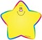 Carson Dellosa 36-Piece Mini Stars Bulletin Board Cutouts, Star Cutouts for Bulletin Boards, Yellow with Rainbow Colored Border Star Bulletin Board Decorations and Classroom Décor